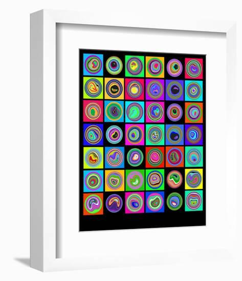 Modern Starry Night-null-Framed Art Print