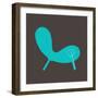 Modern Teal Chair-Anita Nilsson-Framed Premium Giclee Print