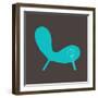 Modern Teal Chair-Anita Nilsson-Framed Art Print