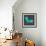 Modern Teal Chair-Anita Nilsson-Framed Art Print displayed on a wall