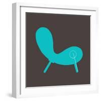 Modern Teal Chair-Anita Nilsson-Framed Art Print