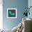 Modern Teal Chair-Anita Nilsson-Framed Art Print displayed on a wall