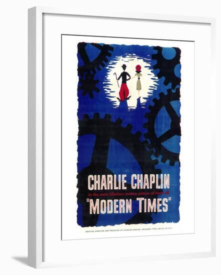 Modern Times, 1936-null-Framed Art Print