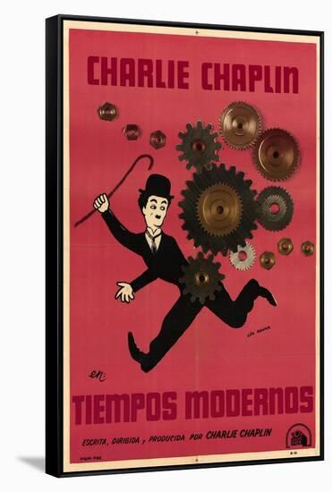 Modern Times, Argentine Movie Poster, 1936-null-Framed Stretched Canvas
