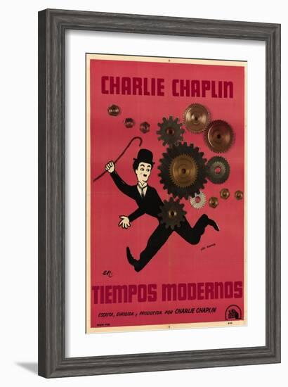 Modern Times, Argentine Movie Poster, 1936-null-Framed Art Print