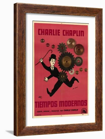 Modern Times, Argentine Movie Poster, 1936-null-Framed Art Print