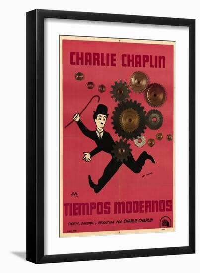 Modern Times, Argentine Movie Poster, 1936-null-Framed Art Print