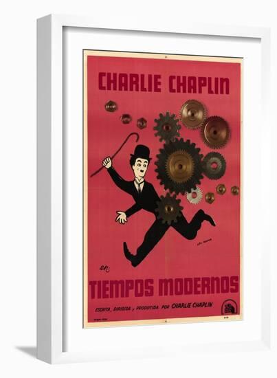 Modern Times, Argentine Movie Poster, 1936-null-Framed Art Print