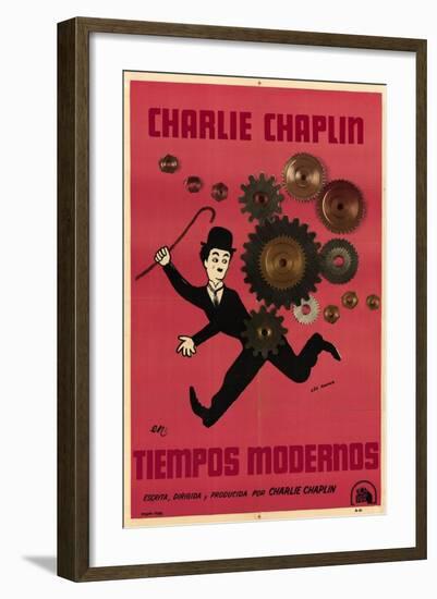 Modern Times, Argentine Movie Poster, 1936-null-Framed Art Print