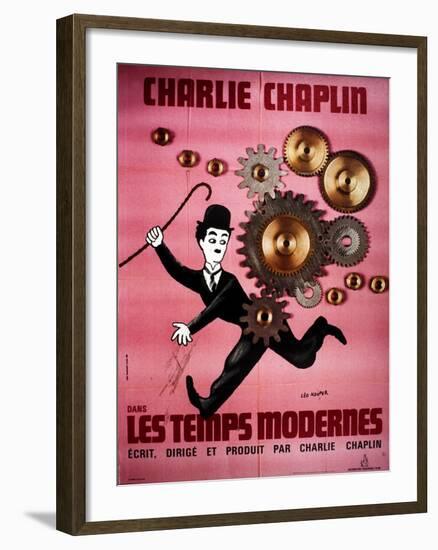 Modern Times, Charlie Chaplin, 1936-null-Framed Photo