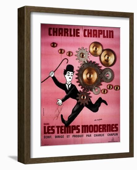 Modern Times, Charlie Chaplin, 1936-null-Framed Photo