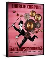 Modern Times, Charlie Chaplin, 1936-null-Framed Stretched Canvas