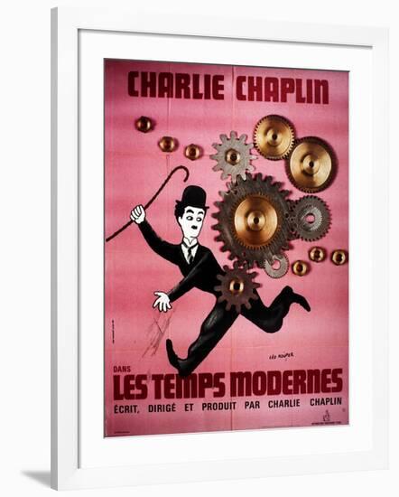 Modern Times, Charlie Chaplin, 1936-null-Framed Photo