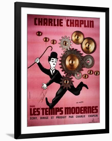 Modern Times, Charlie Chaplin, 1936-null-Framed Photo