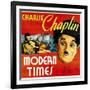 Modern Times, Charlie Chaplin, Paulette Goddard, 1936-null-Framed Art Print