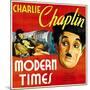 Modern Times, Charlie Chaplin, Paulette Goddard, Charlie Chaplin, 1936-null-Mounted Photo