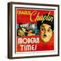 Modern Times, Charlie Chaplin, Paulette Goddard, Charlie Chaplin, 1936-null-Framed Photo