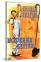 Modern Times, German Movie Poster, 1936-null-Stretched Canvas