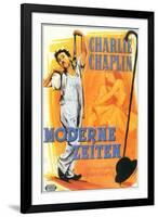 Modern Times, German Movie Poster, 1936-null-Framed Art Print