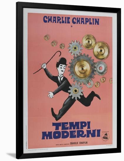 Modern Times, Italian Movie Poster, 1936-null-Framed Art Print