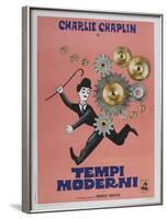 Modern Times, Italian Movie Poster, 1936-null-Framed Art Print