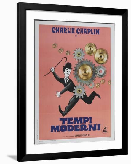 Modern Times, Italian Movie Poster, 1936-null-Framed Art Print