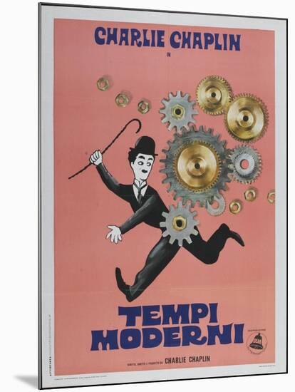 Modern Times, Italian Movie Poster, 1936-null-Mounted Art Print