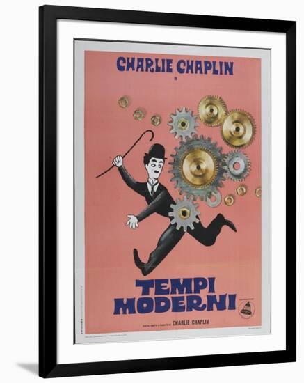 Modern Times, Italian Movie Poster, 1936-null-Framed Art Print