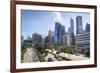 Modern towers along the harbour front on Hong Kong Island, Hong Kong, China, Asia-Fraser Hall-Framed Photographic Print