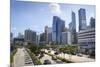 Modern towers along the harbour front on Hong Kong Island, Hong Kong, China, Asia-Fraser Hall-Mounted Photographic Print