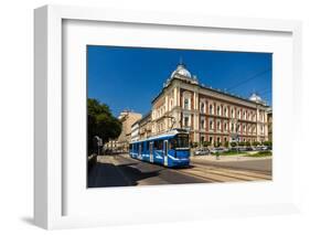 Modern Tram Eu8n in Krakow - Poland-Leonid Andronov-Framed Photographic Print