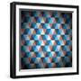 Modern Triangle Pattern Vector Background-MPFphotography-Framed Art Print