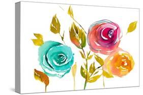 Modern Trio of Blooms I-Lanie Loreth-Stretched Canvas