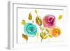 Modern Trio of Blooms I-Lanie Loreth-Framed Art Print