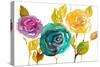 Modern Trio of Blooms II-Lanie Loreth-Stretched Canvas