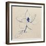 Modern Vintage Floral II Indigo-Avery Tillmon-Framed Art Print