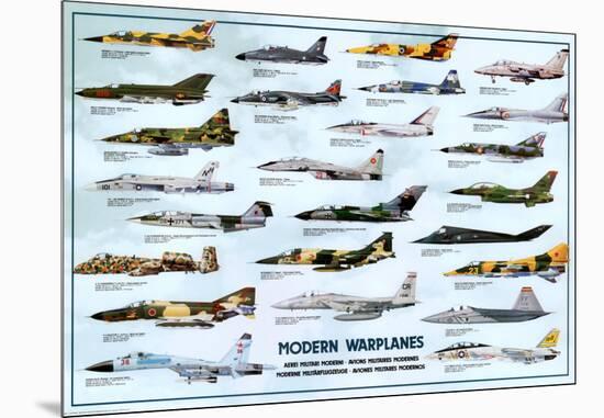 Modern Warplanes-null-Mounted Poster