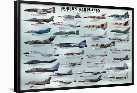 Modern Warplanes-null-Framed Poster