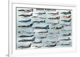 Modern Warplanes-null-Framed Premium Giclee Print