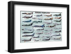 Modern Warplanes-null-Framed Art Print