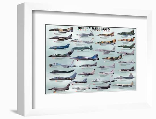 Modern Warplanes-null-Framed Art Print