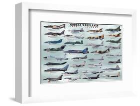 Modern Warplanes-null-Framed Art Print