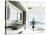 Modern White Bathroom Interior with Huge Windows and Scenic View-PlusONE-Stretched Canvas