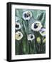 Modern White Floral V-Tara Daavettila-Framed Art Print