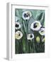 Modern White Floral V-Tara Daavettila-Framed Art Print