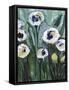 Modern White Floral V-Tara Daavettila-Framed Stretched Canvas