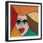 Modern Woman, 2021 (Pastel)-Margo Starkey-Framed Giclee Print