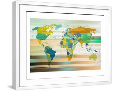 'Modern World Map III' Posters | AllPosters.com
