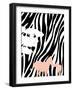 Modern Zebra's-Anna Quach-Framed Art Print