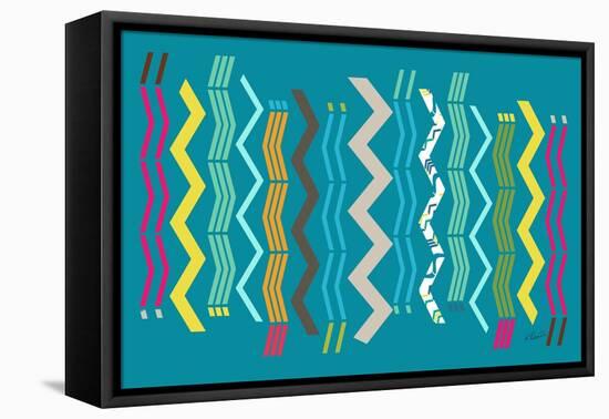 Modern Zigzags-Ruth Palmer-Framed Stretched Canvas